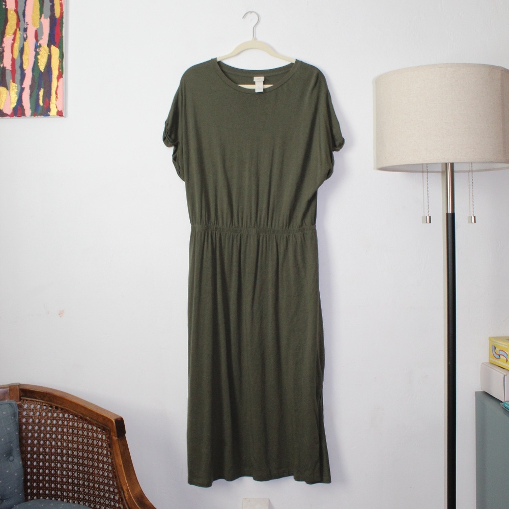 H&M Green Maxi Dress, Size Large